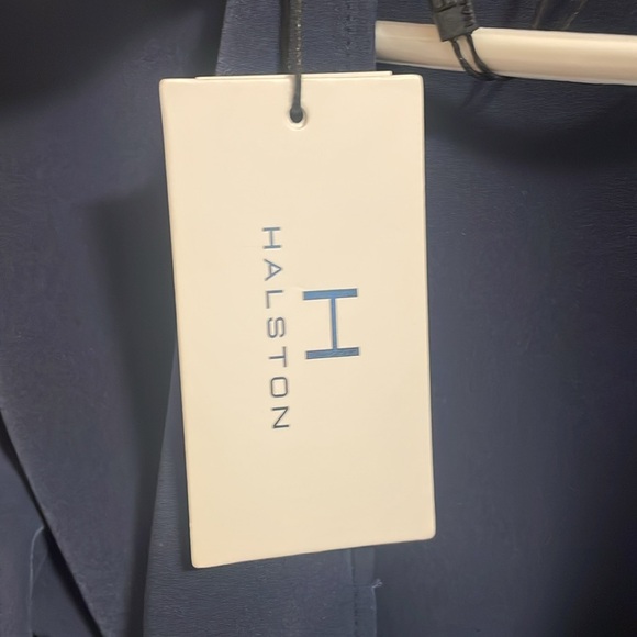 Halston Navy Blouse size XS - Picture 6 of 7